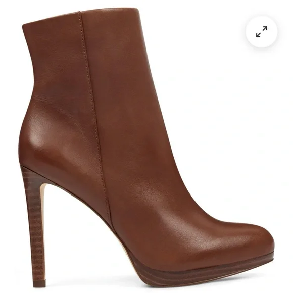 Nine West QUANETTE PLATFORM LEATHER BOOTIES - Picture 6 of 7